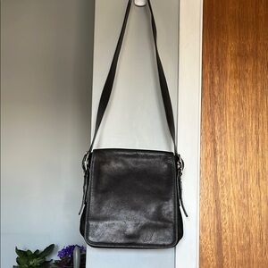 Coach Crossbody, Black Leather  Shoulder Bag